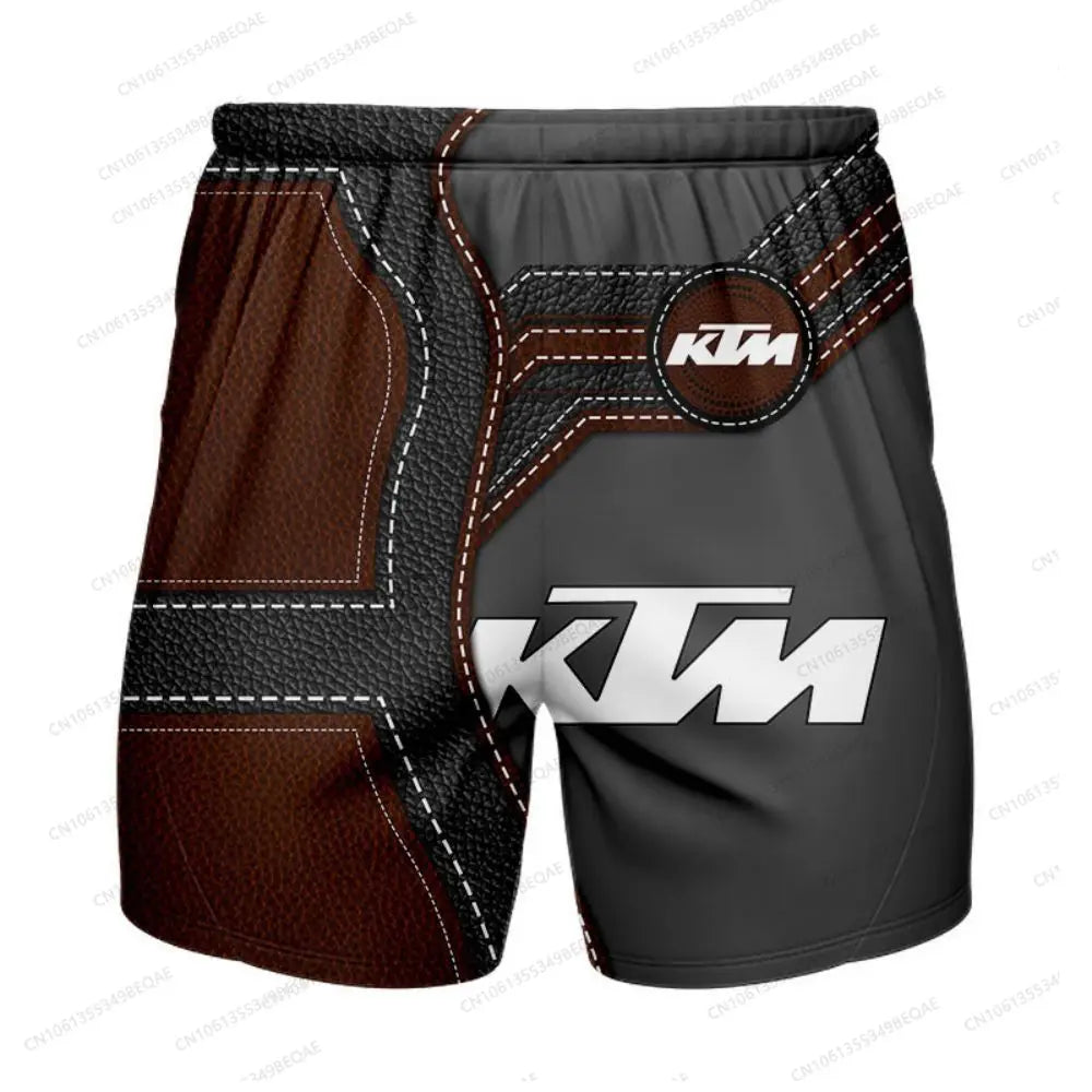 KTM Baggy Shorts Man Summer Men Clothing Male Clothes Men's Gym Shorts Motorcycle Supplies Short Pants Motocross Sweatsuit