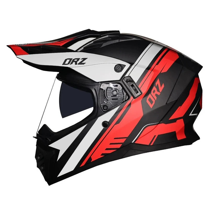 Motorcycle Full Helmet Dual Lens Motocross Off Road Helmet Dirt Bike