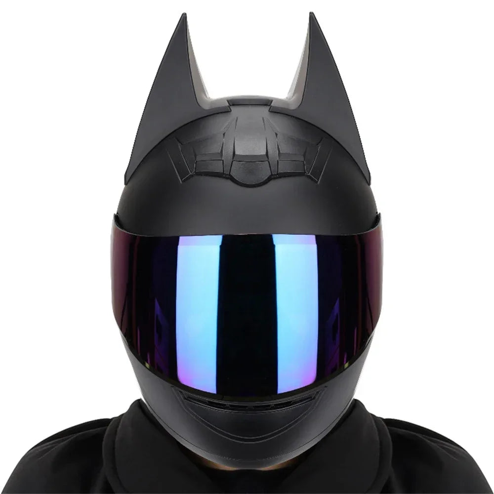 Motorcycle Helmet Full Face Bat Ears