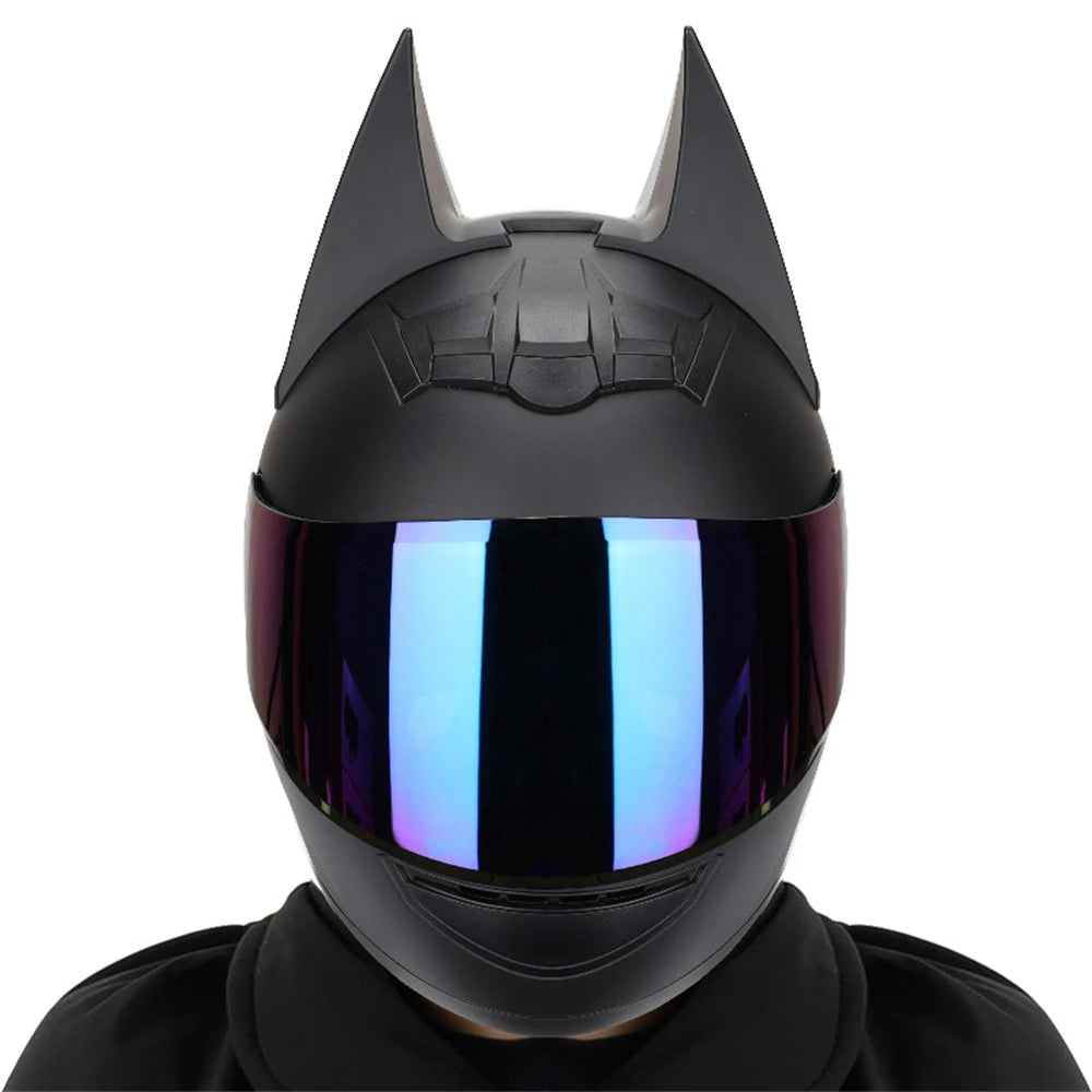 Motorcycle Helmet Full Face Bat Ears