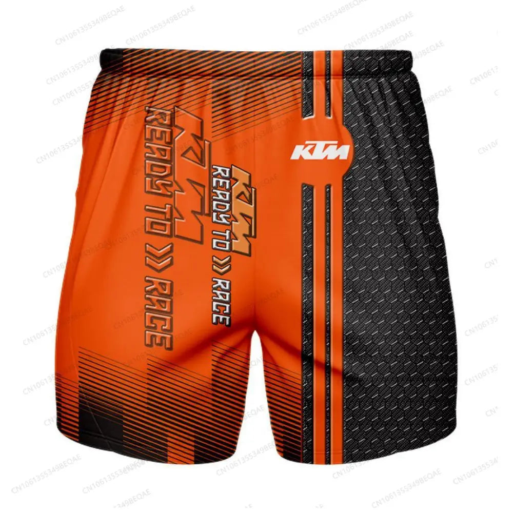 KTM Baggy Shorts Man Summer Men Clothing Male Clothes Men's Gym Shorts Motorcycle Supplies Short Pants Motocross Sweatsuit