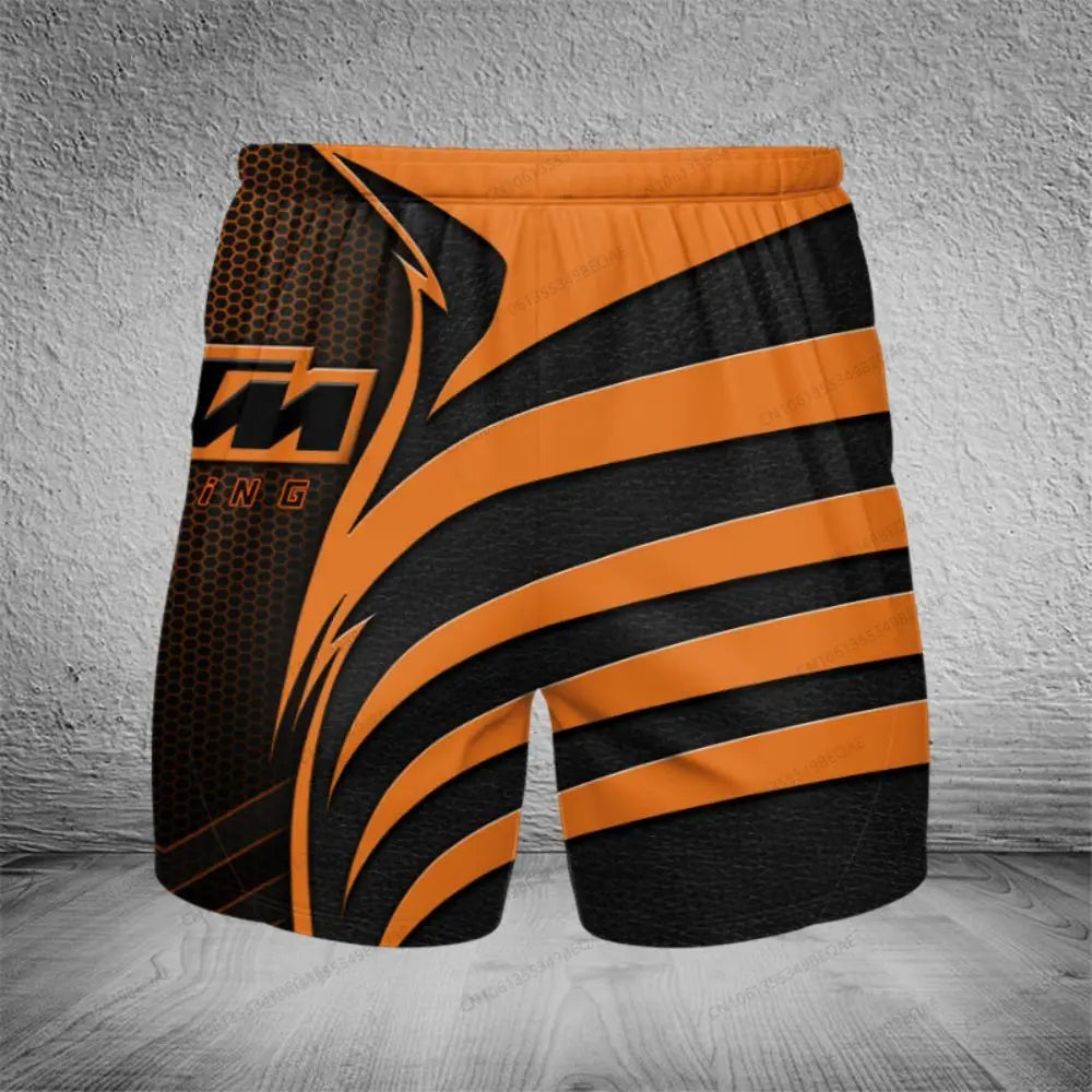 KTM Baggy Shorts Man Summer Men Clothing Male Clothes Men's Gym Shorts Motorcycle Supplies Short Pants Motocross Sweatsuit