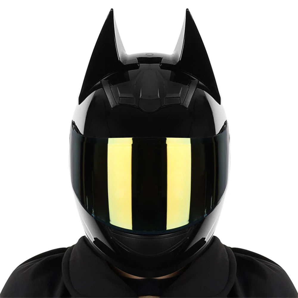 Motorcycle Helmet Full Face Bat Ears