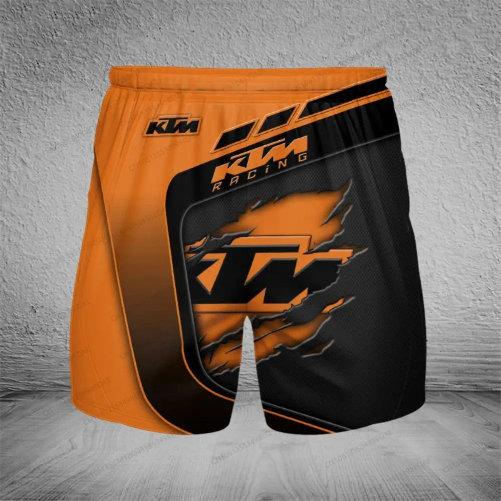 KTM Baggy Shorts Man Summer Men Clothing Male Clothes Men's Gym Shorts Motorcycle Supplies Short Pants Motocross Sweatsuit