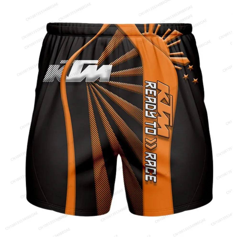 KTM Baggy Shorts Man Summer Men Clothing Male Clothes Men's Gym Shorts Motorcycle Supplies Short Pants Motocross Sweatsuit