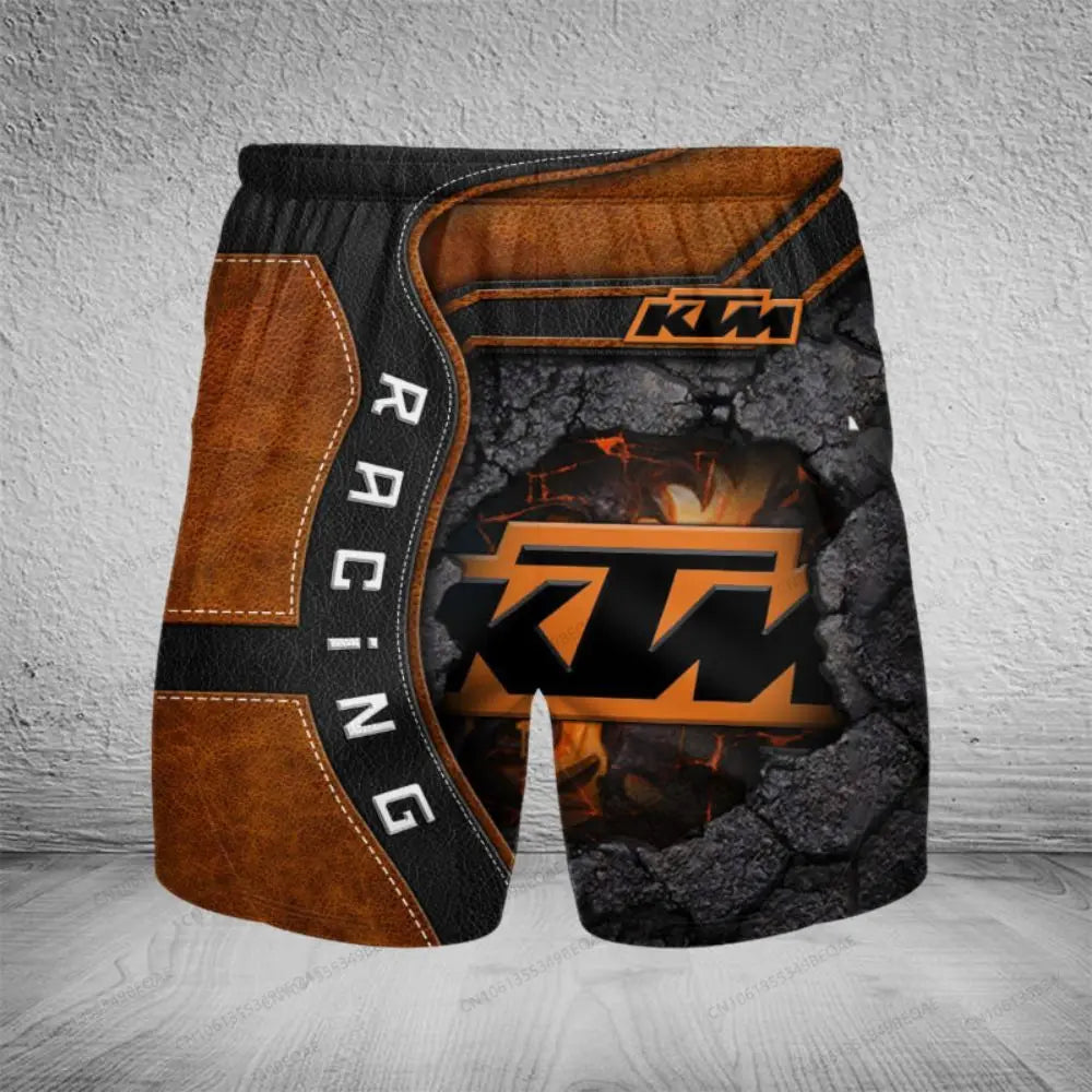 KTM Baggy Shorts Man Summer Men Clothing Male Clothes Men's Gym Shorts Motorcycle Supplies Short Pants Motocross Sweatsuit