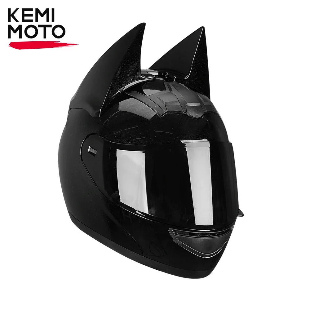 Motorcycle Helmet Full Face Bat Ears