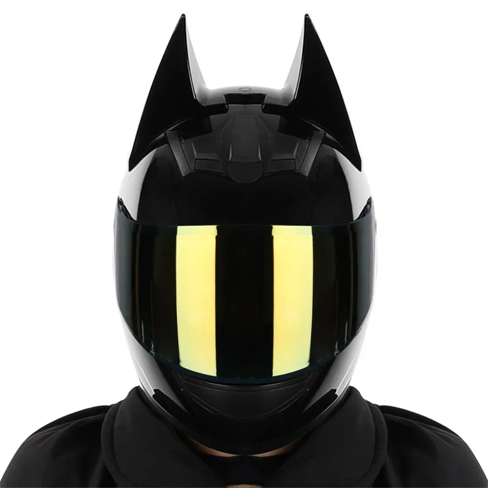 Motorcycle Helmet Full Face Bat Ears