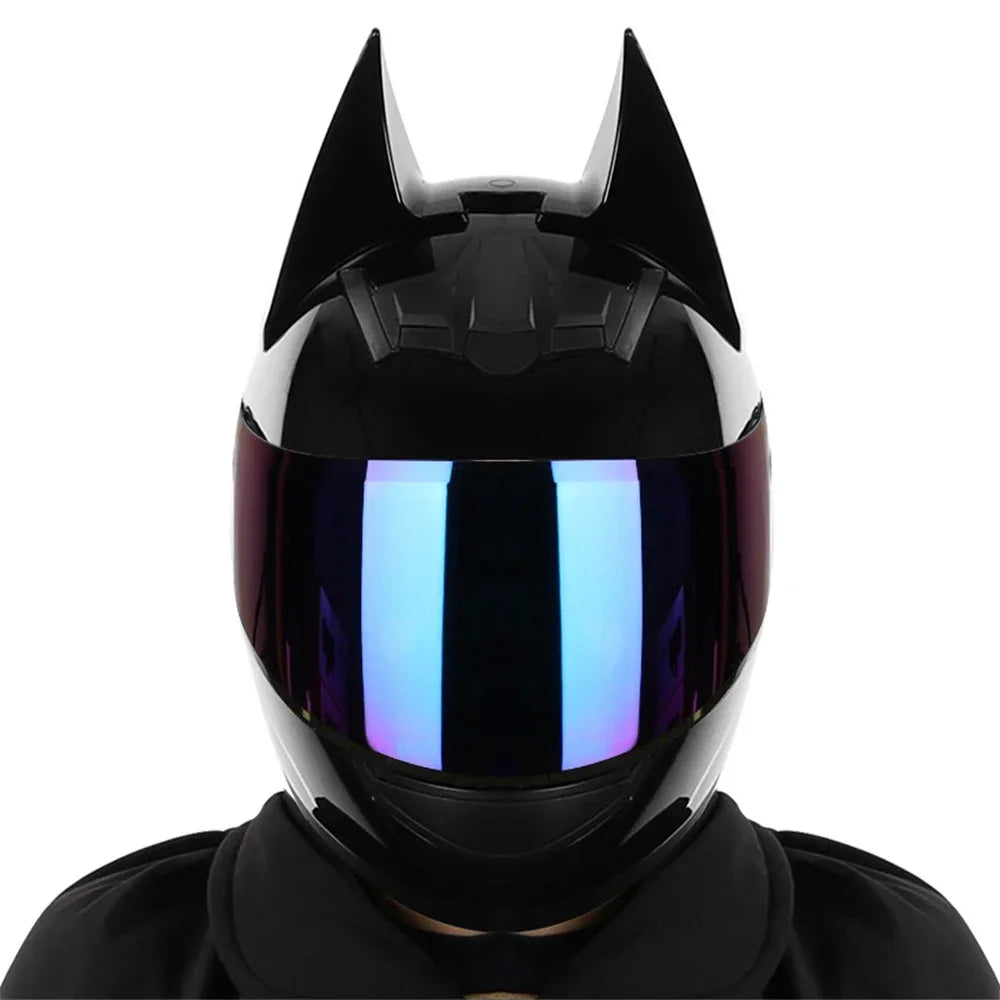 Motorcycle Helmet Full Face Bat Ears