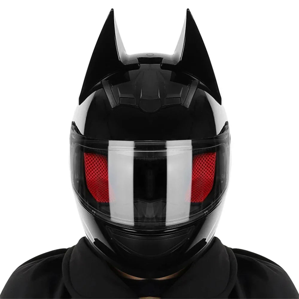 Motorcycle Helmet Full Face Bat Ears