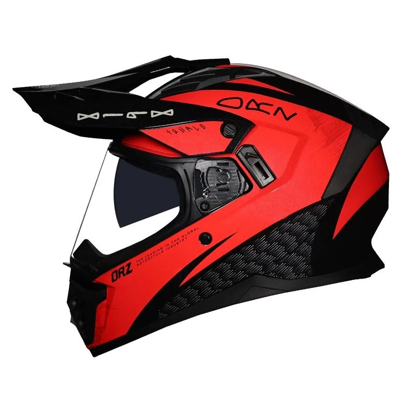 Motorcycle Full Helmet Dual Lens Motocross Off Road Helmet Dirt Bike