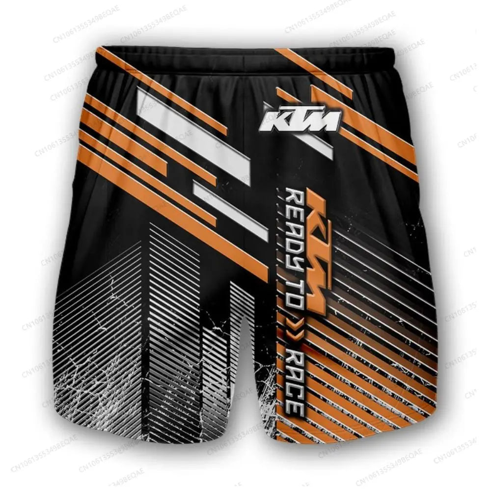 KTM Baggy Shorts Man Summer Men Clothing Male Clothes Men's Gym Shorts Motorcycle Supplies Short Pants Motocross Sweatsuit