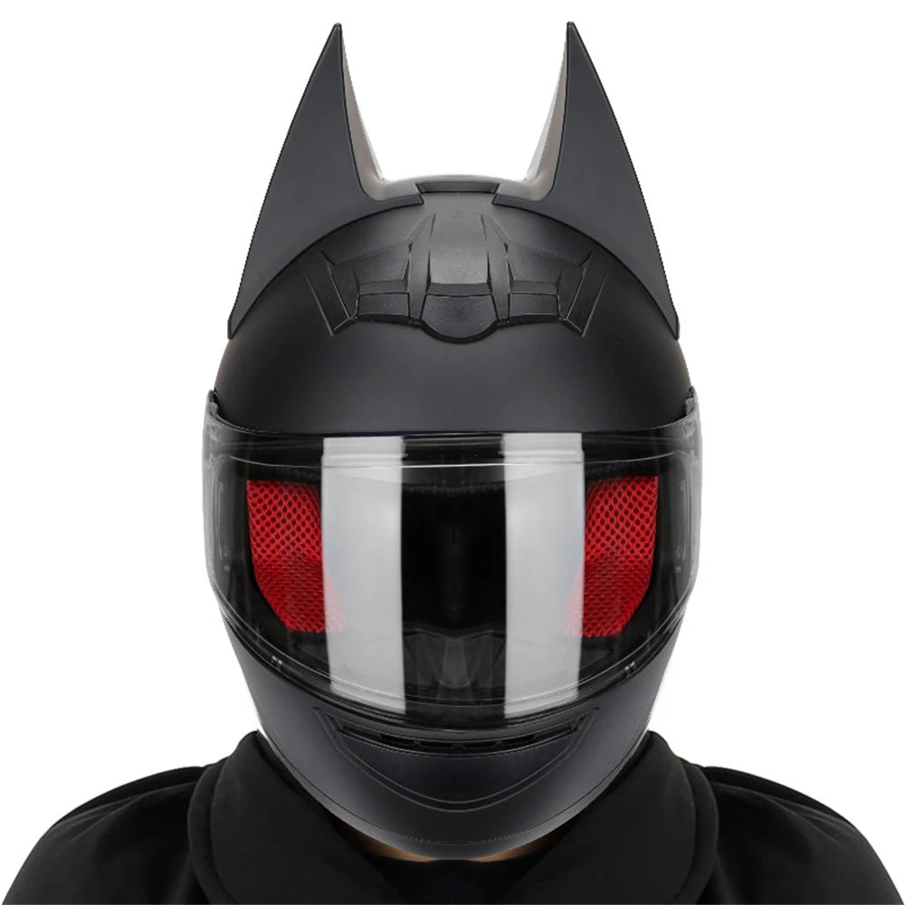 Motorcycle Helmet Full Face Bat Ears
