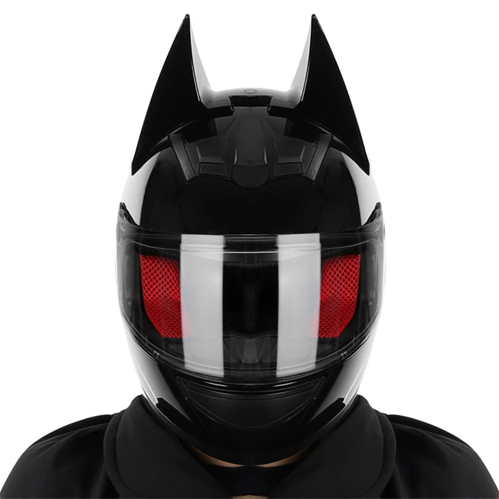 Motorcycle Helmet Full Face Bat Ears