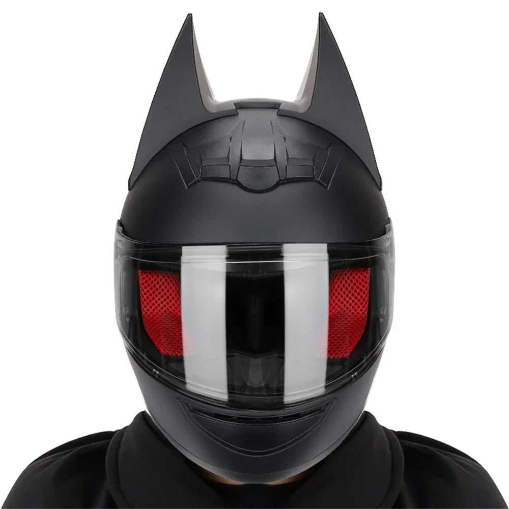 Motorcycle Helmet Full Face Bat Ears