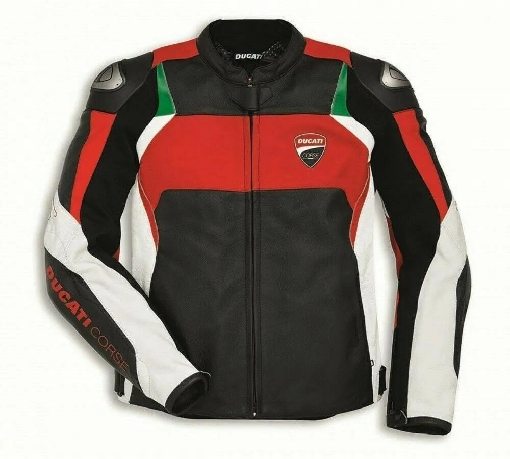 DUCATI MOTORCYCLE LEATHER RACING JACKET