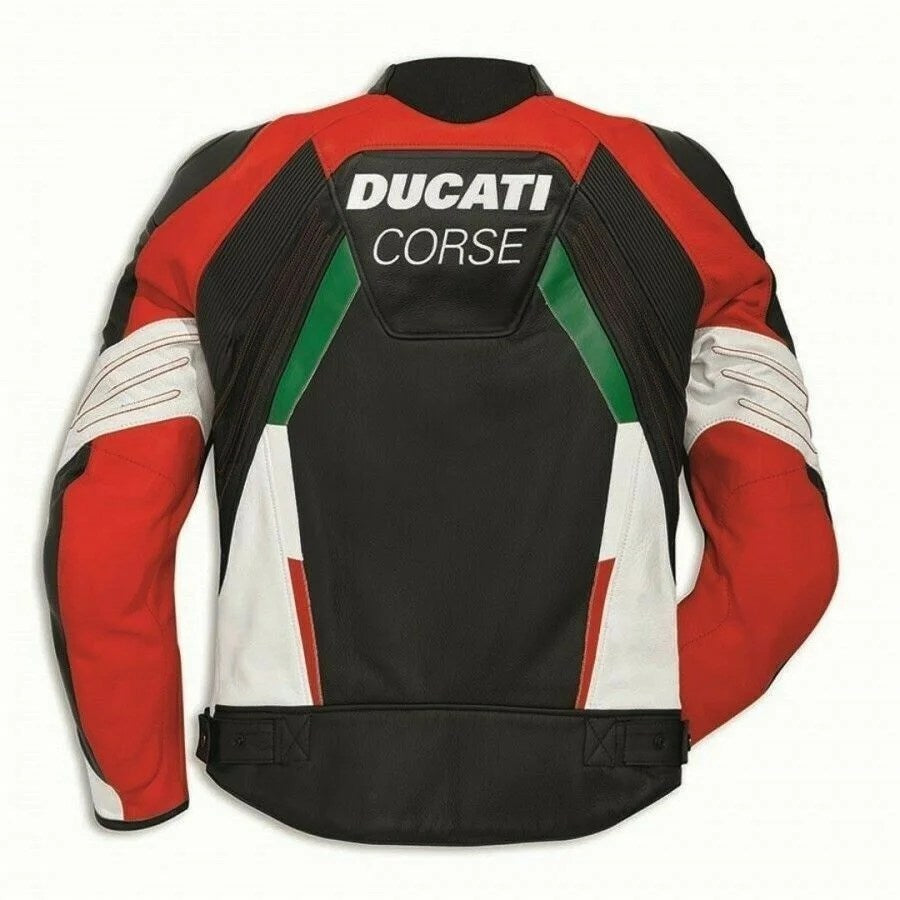 DUCATI MOTORCYCLE LEATHER RACING JACKET-1